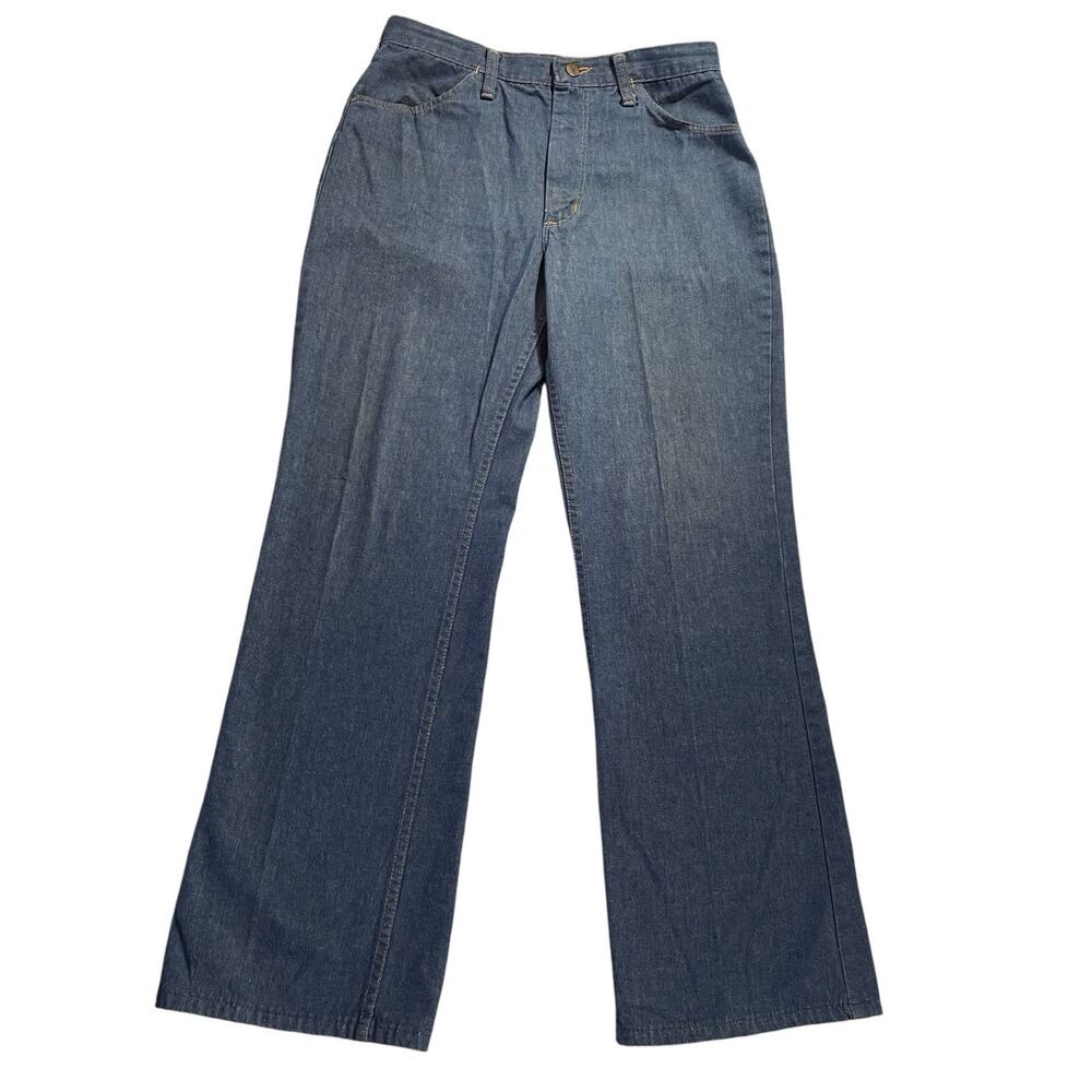 Vintage Wrangler Jeans Women's Size 14 (29x30)‎ Flared Bootcut USA Made Blue 70s